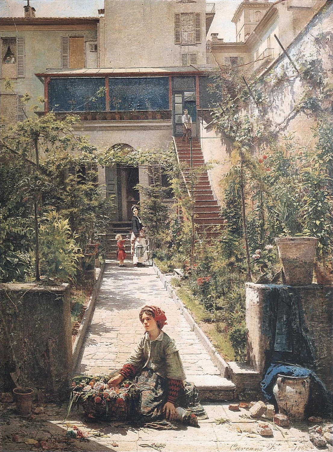 La piccola fioraia. Effetto di sole, 1862 - Valdagno, Collezione Marzotto